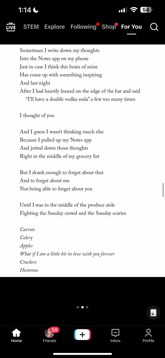 PrincessKelli's tweet image. This poem by @JosieBalkaFM is too real 💔