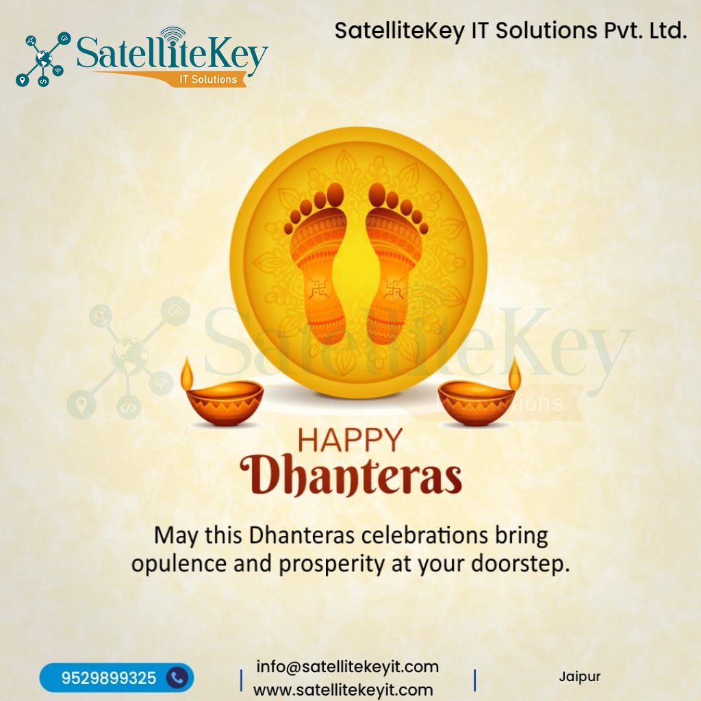 SatelliteKeyIT's tweet photo. 🌟 𝐃𝐡𝐚𝐧𝐭𝐞𝐫𝐚𝐬 𝐁𝐥𝐞𝐬𝐬𝐢𝐧𝐠𝐬 𝐟𝐫𝐨𝐦 𝐒𝐚𝐭𝐞𝐥𝐥𝐢𝐭𝐞𝐊𝐞𝐲 𝐈𝐓 𝐒𝐨𝐥𝐮𝐭𝐢𝐨𝐧𝐬! 🌟
💎✨ Happy Dhanteras to all! ✨💎
May your lives be filled with abundance and cheer! SatelliteKey IT Solutions Pvt. Ltd.
#Dhanteras2024 #madhurjain #washwoosh #washwooshindia https://t.co/NJcVgDpdRG