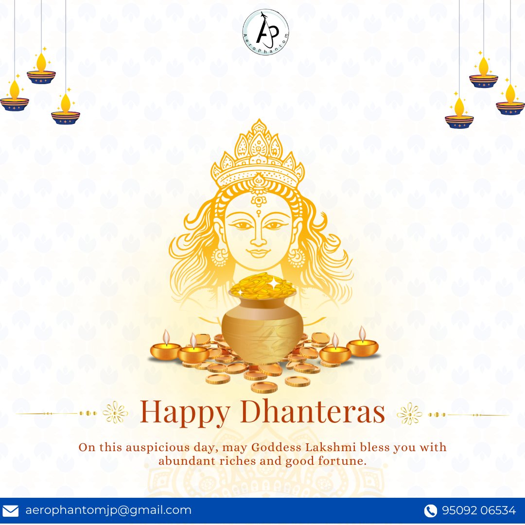 Aero_Phantom's tweet photo. May Goddess Lakshmi shower you with wealth and happiness. Happy Dhanteras!🎊 #Dhanteras2024  #festival https://t.co/xZLrEwoYaW