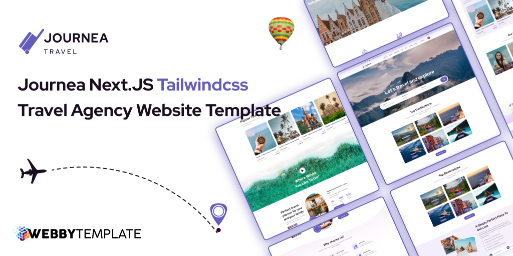 WebbyTemplate's tweet photo. 🚀 Discover #Journeya – the ultimate React Next JS template for travel agencies! 

https://t.co/fg9qgqD4yM

Designed to elevate your website with sleek design and seamless booking features. 

#Travel #vlogger #IRCTC #agency #nextjs #IT #travelphotography #Diwali https://t.co/YHMjBXgAJz