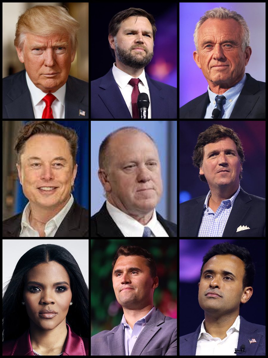 Switch4Days's tweet image. It may not be the team you want but, it’s the team AMERICA NEEDS!!!

#Trump2024 #DreamTeam #AmericaFirst #americaproud 

@realDonaldTrump 
@JDVance 
@RobertKennedyJr 
@elonmusk 
@RealTomHoman 
@TuckerCarlson 
@RealCandaceO 
@charliekirk11 
@VivekGRamaswamy