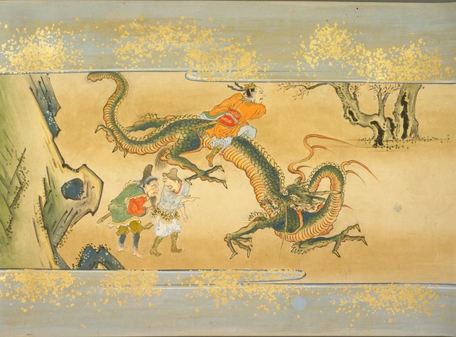 NDLJP_en's tweet photo. This three-volume #picturescroll produced in the Edo period tells the origin of the famous #Japaneseswords Higekiri and Hizamaru, inherited from the #Minamotoclan, as well as various stories surrounding the #swords #ndldigital
https://t.co/jO5XkWYI8H https://t.co/lSv3YrsWAG