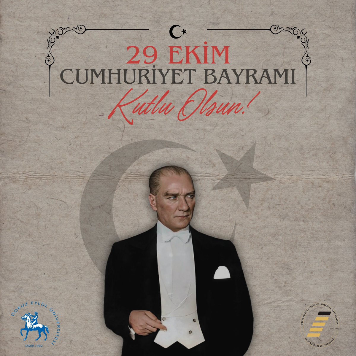 deuisletme's tweet photo. Cumhuriyetimizin 101. Yılı Kutlu Olsun!

Bu anlamlı günde Cumhuriyetimizin kurucusu Mustafa Kemal Atatürk ve kahraman silah arkadaşlarını rahmet ve minnetle anıyoruz. Cumhuriyetimizin sonsuza dek yaşaması dileğiyle…❤️🤍

Yaşasın Cumhuriyet!🇹��� https://t.co/sPaZOryUzL