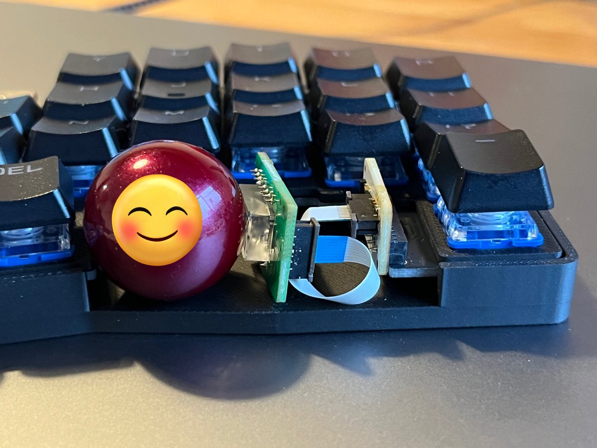 keyball / roBa / moNa向けに低トラボ基板を試作してみた。 配線の