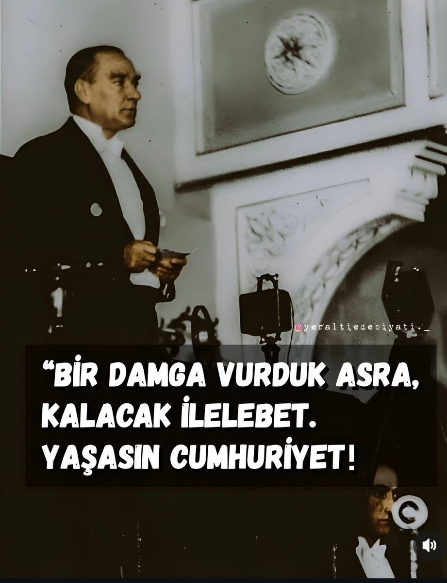 Cumhuriyet bayramımız kutlu olsun🇹🇷
İlelebet izindeyiz...