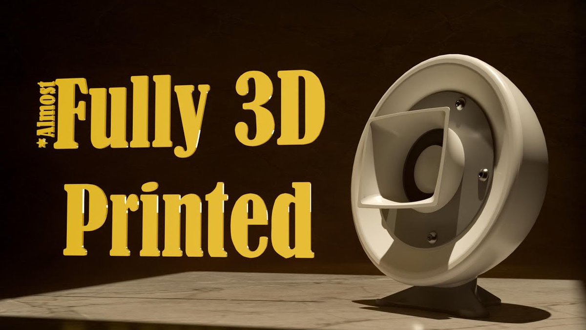 PiscesPrinting's tweet photo. Thanks goes out to @PCBWayOfficial &amp; @SGirl0311 for sponsoring my most recent creation- a 3D printed tweeter! Watch the video here 👉 Fully 3D Printed Tweeter v1 - Project MonoTone
https://t.co/7SOJUHpUqx https://t.co/X27aU9EAVm