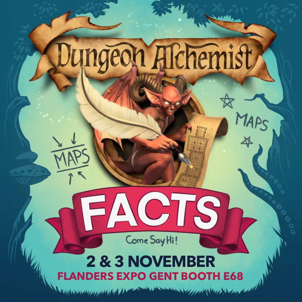 Dungeon Alchemist (@dungeonalchemi1) on Twitter photo It’s with great pleasure we’re able to once more announce our presence at <a href="/FACTSConvention/">FACTS Convention</a>.😁
November 2-3, we look forward to meeting you in our booth, E68, right across from SpellenSpektakel, and have a chat about all things Dungeon Alchemist! 
#battlemaps #DnD #pathfinder It’s with great pleasure we’re able to once more announce our presence at <a href="/FACTSConvention/">FACTS Convention</a>.😁
November 2-3, we look forward to meeting you in our booth, E68, right across from SpellenSpektakel, and have a chat about all things Dungeon Alchemist! 
#battlemaps #DnD #pathfinder