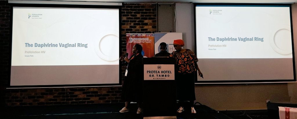 apha_sa's tweet image. Day 2 of the #PreVolutionBootCamp is underway! Today, we&apos;re diving into valuable insights from leading organizations in HIV prevention. Kicking off the session, Sinazo Pato from @IPMicrobicides shares groundbreaking progress and success stories around the Dapivirine Ring.