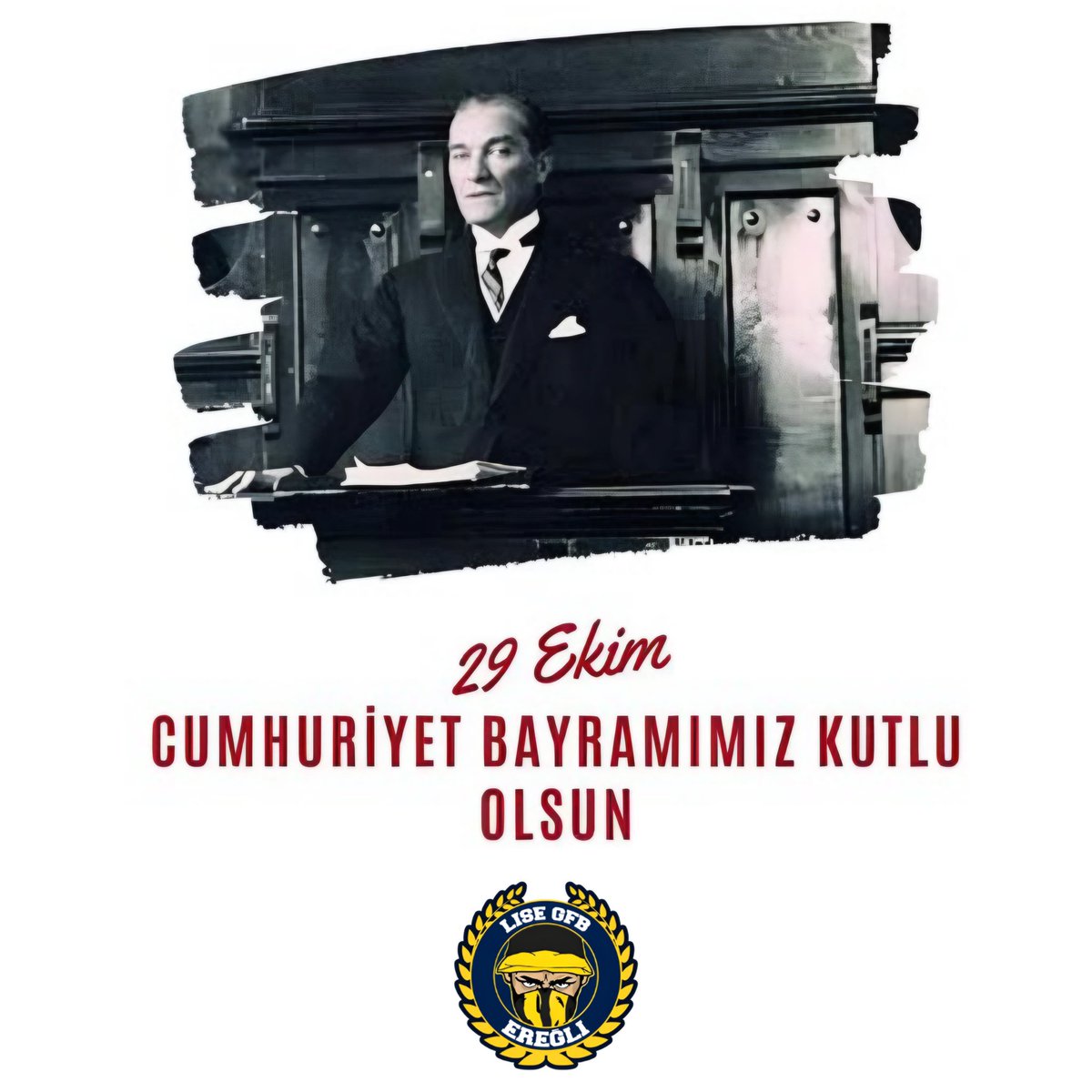 EregliLise's tweet photo. Bir Milletin Yolunu Aydınlatmak Uğruna 
Kapanan O Gözlerinin Işığı Hiç Sönmeyecek.🇹🇷

Cumhuriyetimizin 101. yılı kutlu olsun! https://t.co/5NS5RETQsd