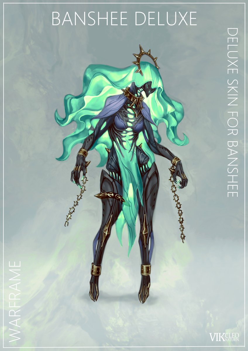 CleoNaturin's tweet photo. Ethereal Banshee Deluxe #Warframe https://t.co/NdREJea9kJ
