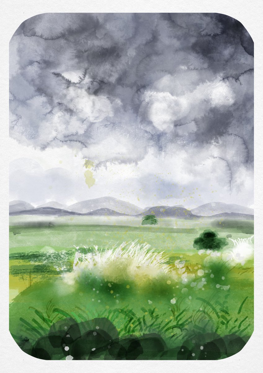 i_v_i_d's tweet image. A study from a picture I took somewhere in Odisha #digitalwatercolor