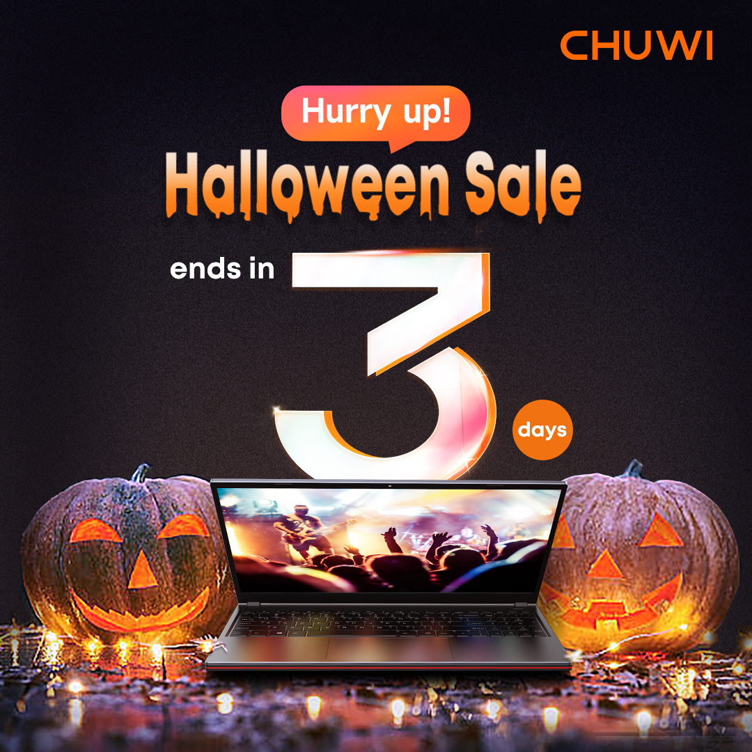 chuwidotcom's tweet photo. ๐ Final 3 Days of the CHUWI Halloween Sale! ๐
Grab up to $80 OFF, join our Lucky Draw, or Buy 2+ for 13% OFF! Don't miss these exclusive deals on laptops, tablets, and mini PCs!
Shop now ๐
https://t.co/q1ooPRFi02
#CHUWI #HalloweenSale #LaptopDeals #TabletDeals #MiniPCDeals https://t.co/8K79UsEX8v