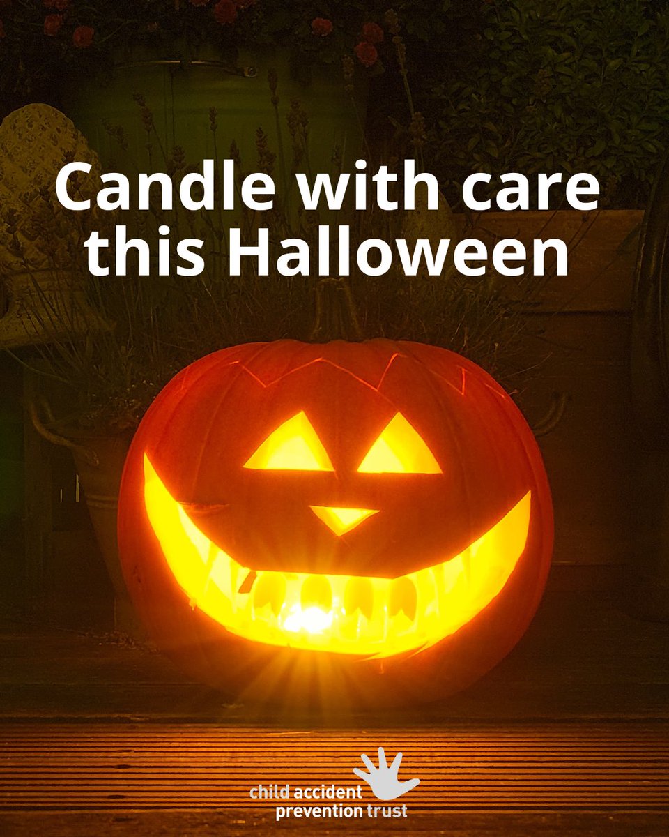 Candles and lit pumpkins create a fantastic spooky atmosphere but can be dangerous. Keep them well out of the path of trick or treaters and away from any decorations that might catch light.

#ScareSafely this Halloween: capt.org.uk/halloween/