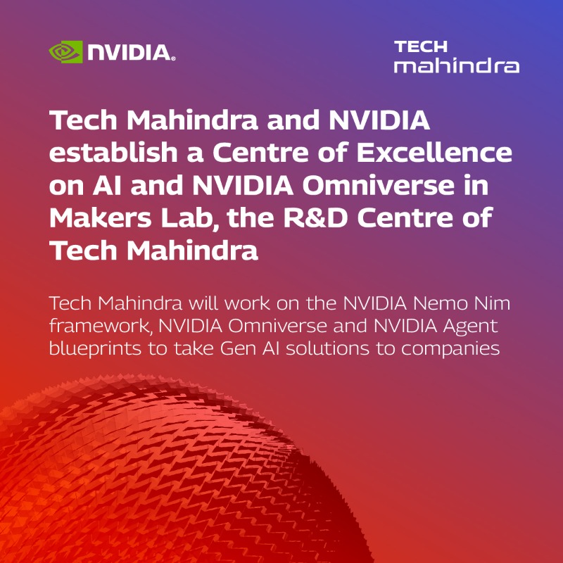 tech_mahindra's tweet photo. Tech Mahindra and NVIDIA collaborate to usher in a unique #AI innovation landscape!

Know More: https://t.co/9MJNcPL2jf

#ScaleAtSpeed #AISummit #NVIDIASummit #Partnership #LLM