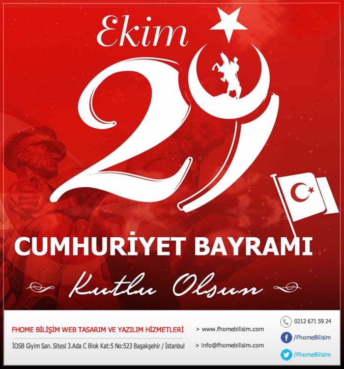 FhomeBilisim's tweet photo. 29 Ekim Cumhuriyet Bayramı Kutlu Olsun...
#29ekim #29ekimcumhuriyetbayramı #cumhuriyetbayramı https://t.co/FZfGIXT4J9