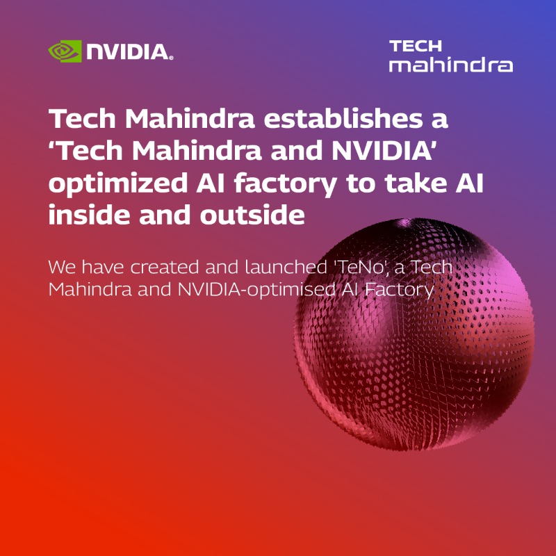 tech_mahindra's tweet photo. Tech Mahindra and NVIDIA collaborate to usher in a unique #AI innovation landscape!

Know More: https://t.co/9MJNcPL2jf

#ScaleAtSpeed #AISummit #NVIDIASummit #Partnership #LLM