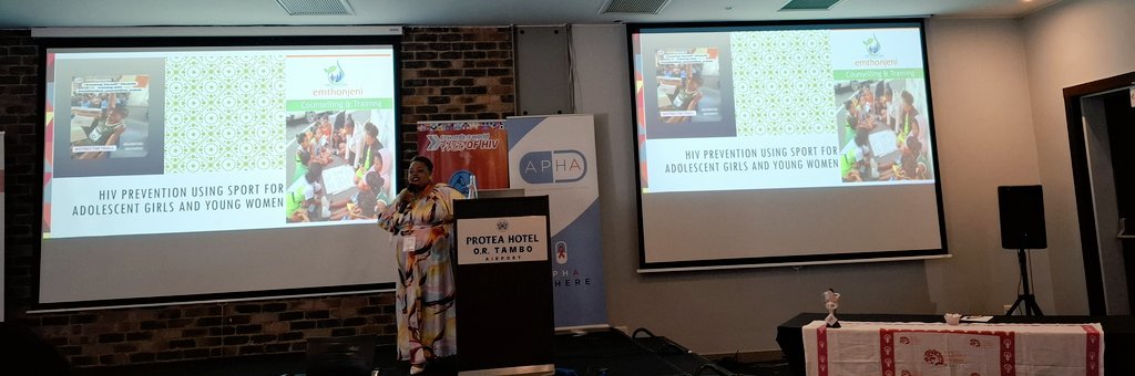 apha_sa's tweet photo. Nomfundo Eland from Emthonjeni, and a member of the African Women Prevention Community Accountability Board highlights the power of choice in HIV prevention. She emphasizes why it's essential to include AGYW in these conversations to empower them with knowledge and options. https://t.co/TKLvcQKDPJ