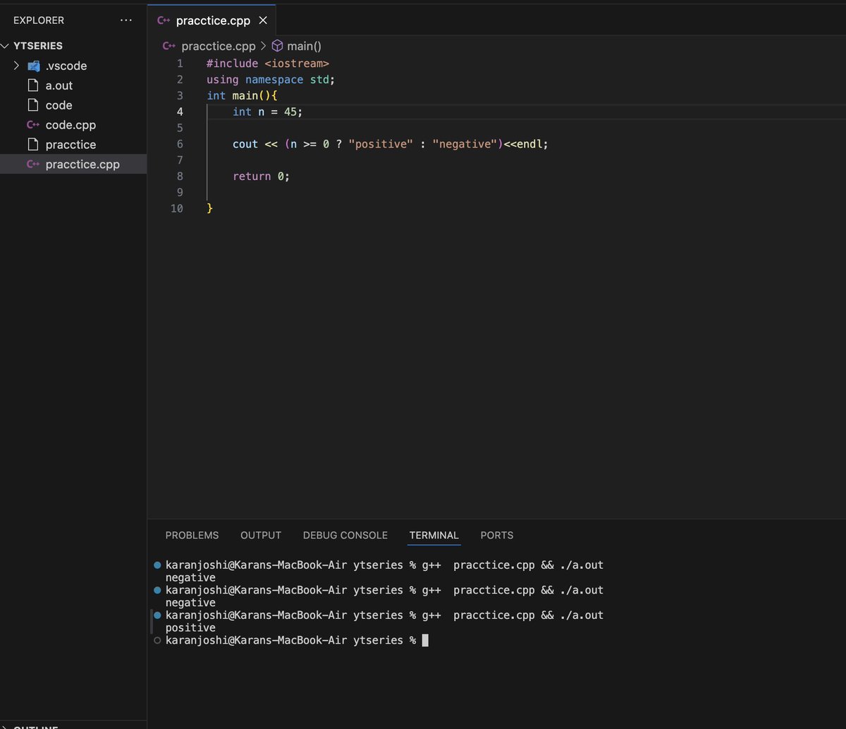 Karanjoshi03's tweet image. upper,lower case and ternary operator statement ,while loops
#CPlusPlusTutorial
#CPP
#Coding
#Programming
#Viral
#Trending
#Meme
#Inspiration