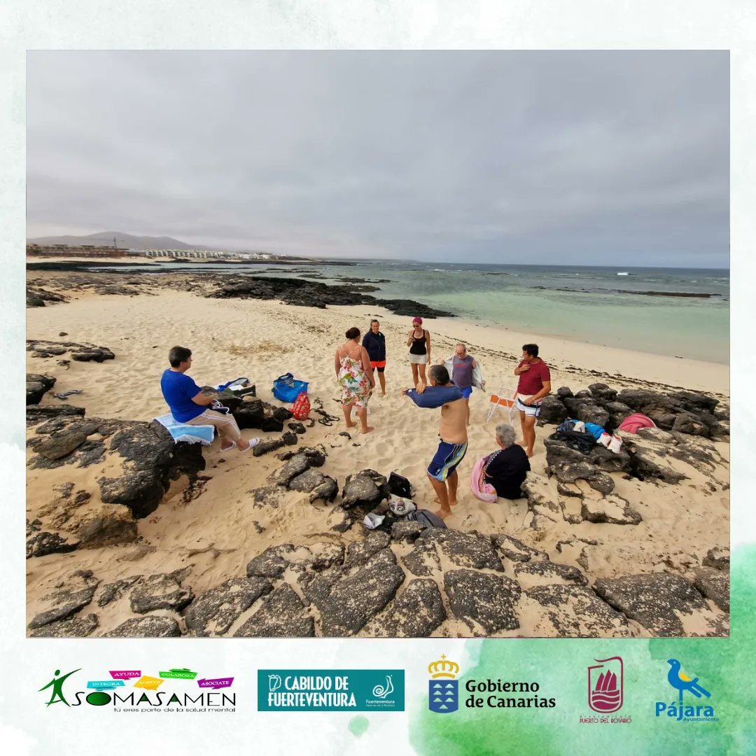 asomasamen's tweet photo. En la salida de Julio, los chic@s de Acompañamiento en Salud Mental "Metamorfosis" fuimos a disfrutar del Arte Terapia.
#saludmentalcanarias #salud #mental #saludmental #fuerteventura #canarias #españa #asomasamen #superación #compartir #acompañamiento #social #oceano #terapia https://t.co/DTyx5FG4A4