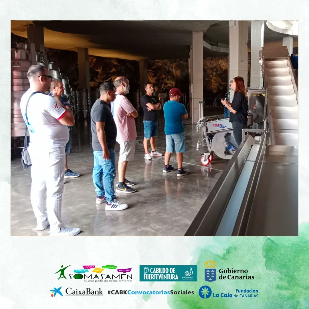asomasamen's tweet photo. En Septiembre el proyecto de horticultura “sembrando semillas, recogiendo ilusiones”  visitamos Bodega de vino🍷 Conatvs.
#saludmentalcanarias #salud #mental #saludmental #fuerteventura #canarias #españa #asomasamen #compartir #grupo #visita #horticultura #bodega #vino #Conatvs https://t.co/TT9VWcWGkE