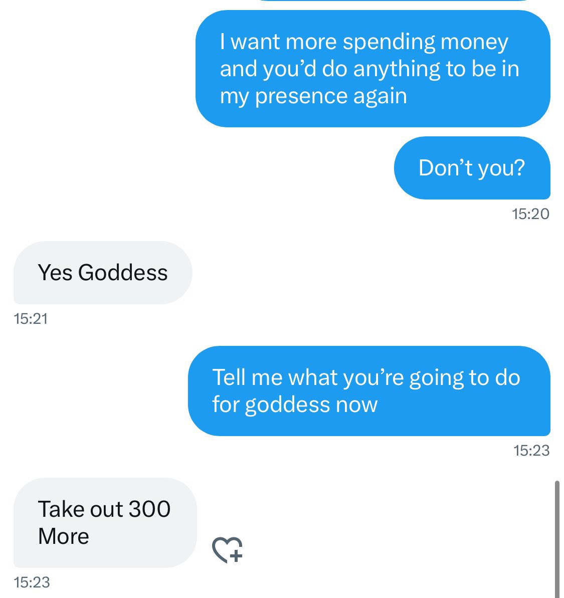 GeldladyJ1's tweet photo. So obsessed he came again and brought 300 € more on top of the 2000 € 💸🤍

findom https://t.co/G1WgTXtUIh