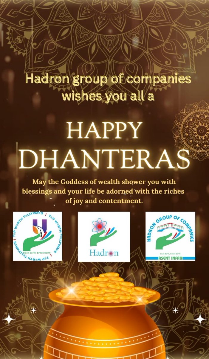 hadronepc's tweet photo. ✨ Celebrating #Dhanteras with gratitude and growth! At #Hadron, it’s more than prosperity; it’s about trust, teamwork, and community. Here’s to health, wealth, and a future built together. May new opportunities shine bright for all! 🌟 #TogetherWeGrow #FestivalOfWealth https://t.co/LB0hZw5gb7