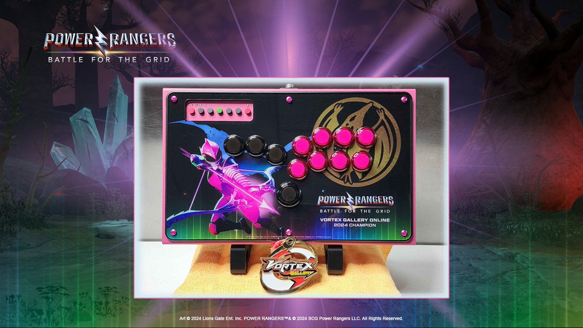 🎮 Grab your controllers and register for Vortex Gallery Online to win this custom Ranger Slayer hitbox and medal! ⏳ Registration closes Oct 30, 2024, 9:59 PM PDT.

⚡ start.gg/tournament/vor…

A big morphin’ thanks to <a href="/omega_blackFGC/">omega_black @ Home</a> for building this amazing Panzer!