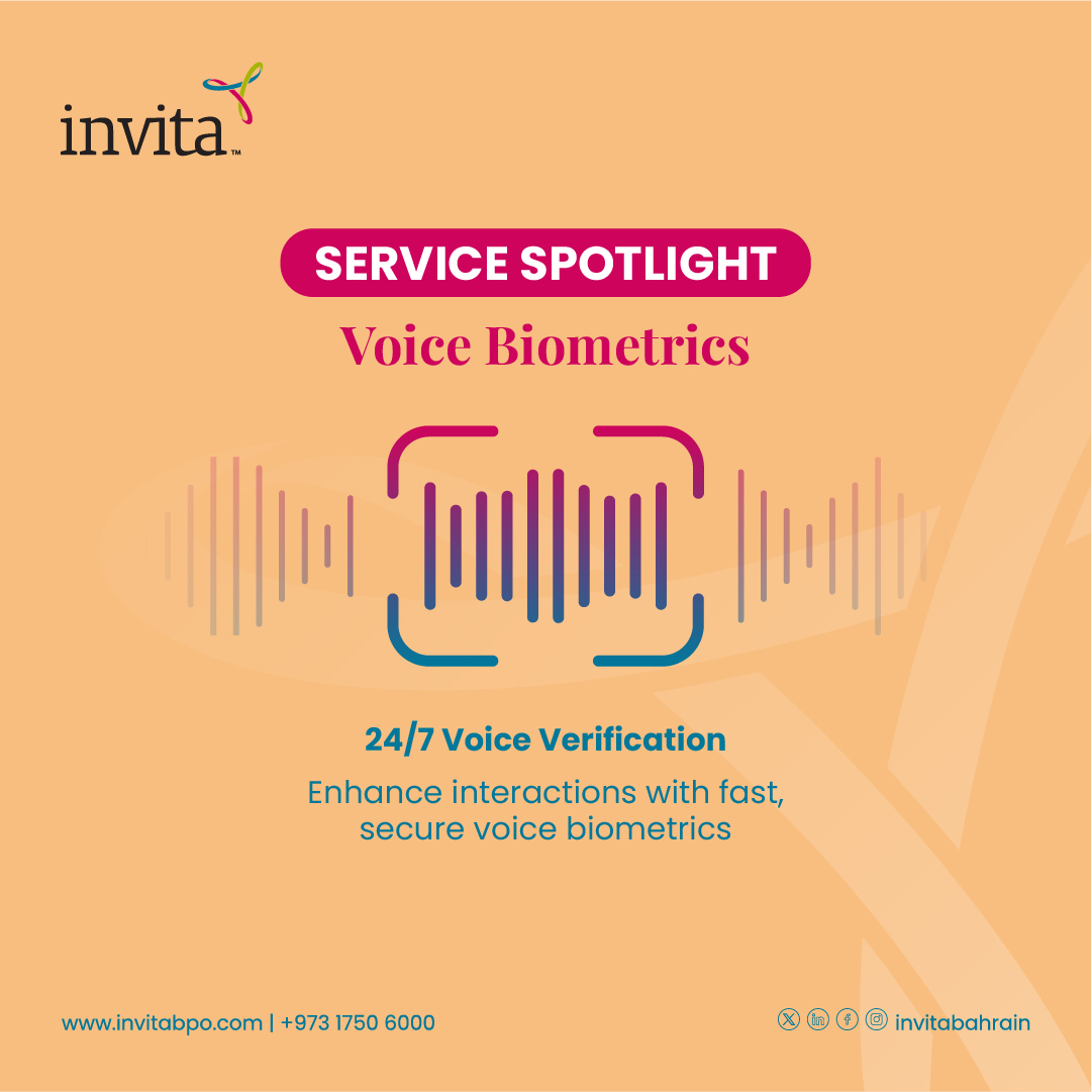 InvitaBahrain's tweet image. Your voice is the key to secure, seamless interactions!

Experience the next level of customer service with 24/7 voice biometrics!

Call Invita today at +973 1750 6000 to learn more!

#VoiceBiometrics #CustomerExperience #SecureAccess #InnovativeSolutions #Invita