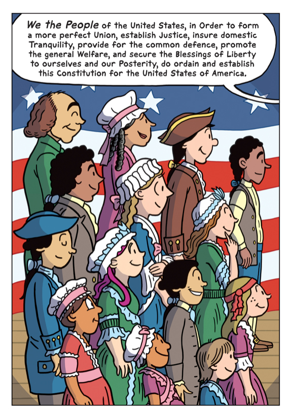 RSikoryak's tweet photo. Wednesday! Constitution Illustrated Live: A reading of the full US Constitution, accompanied by projected cartoon images -- with Cecily Lyn Benjamin, Marissa Carpio, Spencer Gonzalez, M. Sweeney Lawless, &amp; R. Sikoryak.  Wed. at @DixonPlace Tix: https://t.co/cdYhv3FXdD https://t.co/M1AD89Olld