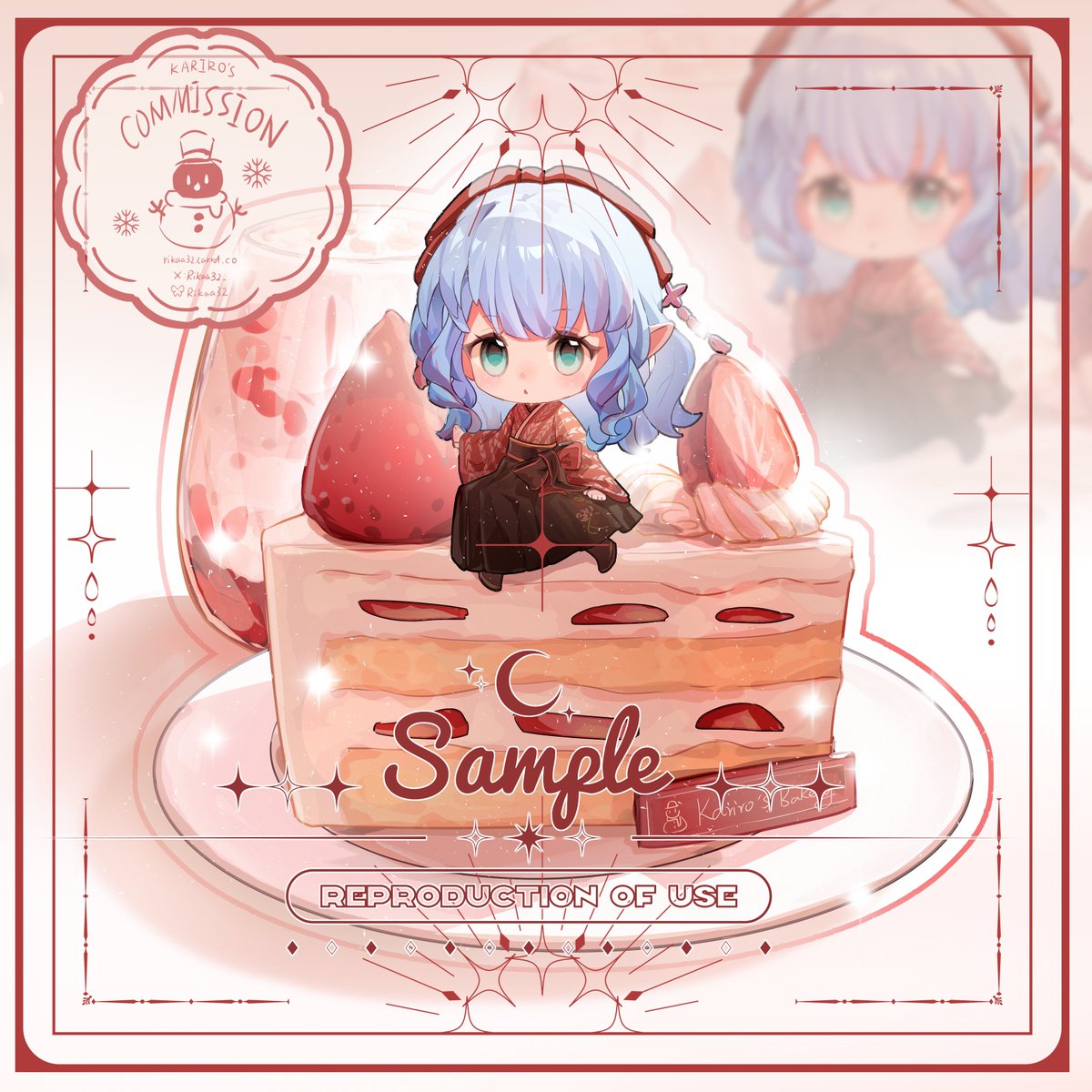 Rikaa32_'s tweet photo. ☃️Welcome to Kariro's Cafe! 
Today's treat: the adorable Lalafell Strawberry Cake🍓✨
Are you ready for a slice?😋
#lalafell #ララフェル https://t.co/I5cACtMArT