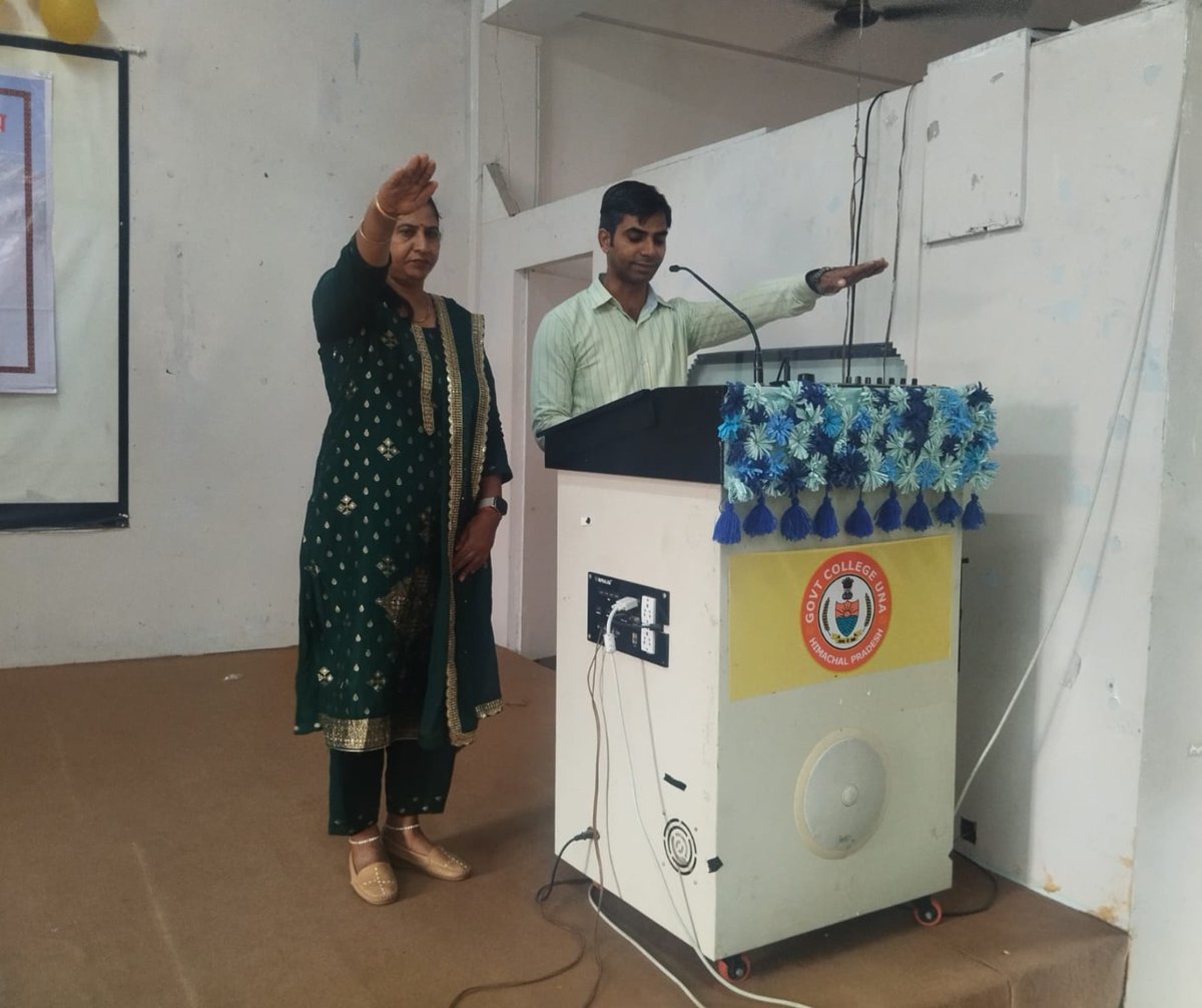 Declamation contest organised at Govt. PG College Una as an activity to spread Vigilance Awareness during Vigilance Awareness Week.
#VigilanceAwarenessWeek2024 <a href="/airnews_shimla/">AIR News Shimla</a> <a href="/AUHimachal/">Amar Ujala Himachal</a> <a href="/DDNewsHimachal/">DD News Himachal</a> <a href="/himachalpolice/">Himachal Pradesh Police</a>