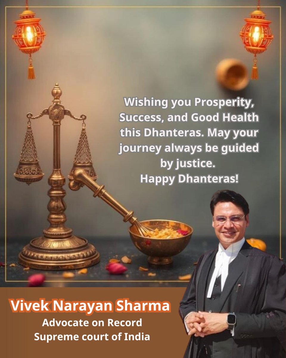 Dcad1984's tweet photo. Greatest of Sh. Vivek Narayan Sharma, Chairman, DCAD. 

Happy Dhanteras! Let’s gather and celebrate the abundance in our lives and the love that binds us together. https://t.co/TDFQCWD5BC
