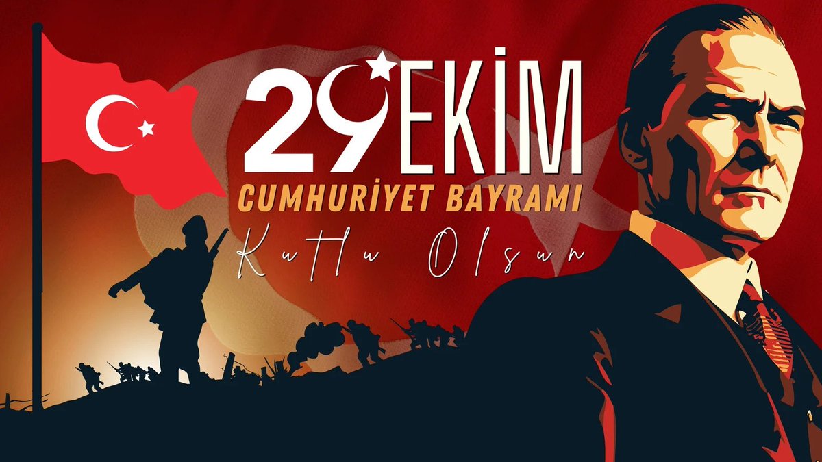 Türkiye Cumhuriyeti'nin 101. yaşı kutlu olsun. 

#29EkimCumhiyetBayramımız #101YıllıkGurur #CumhuriyetAteşi101YıldırKalbimizde
