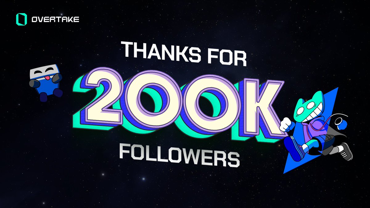 Simpleguy0011's tweet image. A new great success @overtake_world 🚀

@overtake_world has reached 200K+ followers on X.🎉

Salute to @overtake_world @sdlpwn for this achievement .💫

Soon many new achievement Overtake will get.✨️

Join overtake today to make your future with overtake 🚀

OVERTAKE the best💫