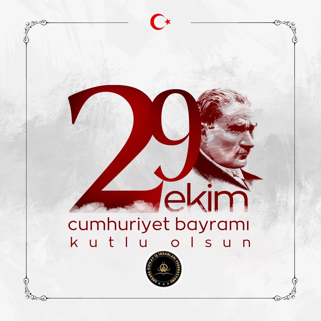 Cumhuriyetimiz 101 yaşında! Atatürk’ün izinde, Cumhuriyet’in ışığında, aydınlık yarınlara yürüyoruz.Atatürk ve silah arkadaşlarına minnetle… Cumhuriyetimizin 101. yılı kutlu olsun! Türkiye Cumhuriyeti ilelebet yaşayacak! 🇹🇷🇹🇷