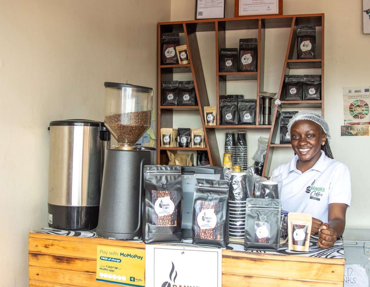AVSIUganda's tweet photo. @BanuraCoffee we're experiencing a rise in the demand for our #coffee products, driven by the exceptional quality and our dedicated team. The support from @FondazioneAVSI @theSAYproject has been key in our success! says Mercy @NLinUganda  🙌☕  #YouthAtHeart @jurriaanm @DutchMFA https://t.co/ukhDoNEEfR