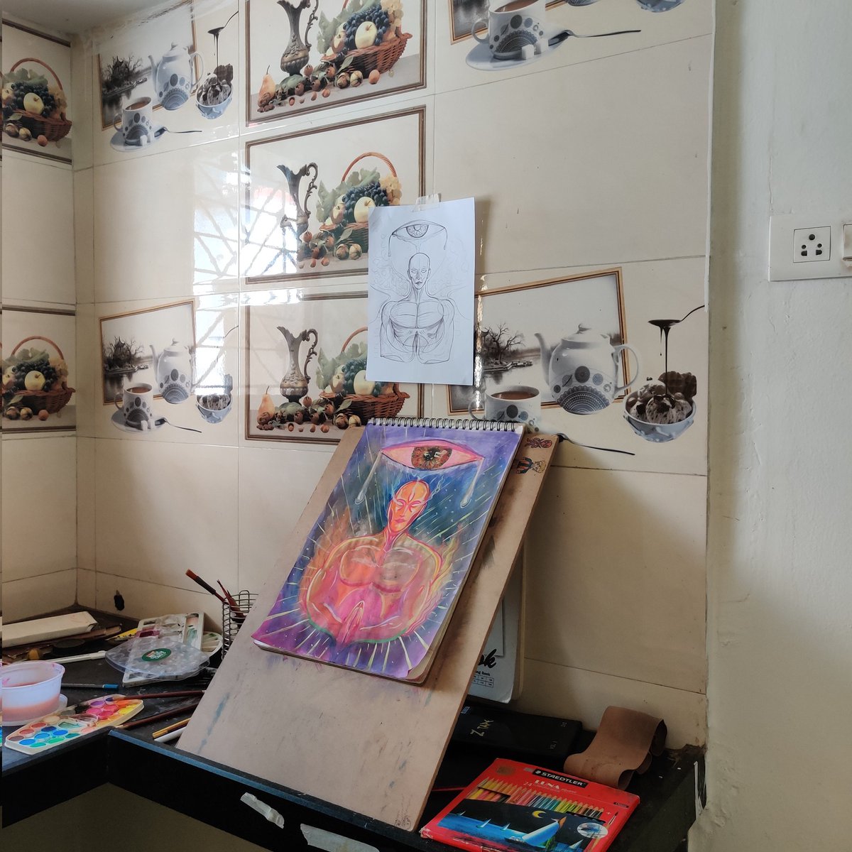 pathare_shivam's tweet photo. Getting back to painting stuff. 
Goal is to create art no matter the medium.
#art https://t.co/JUaZc5uxiz