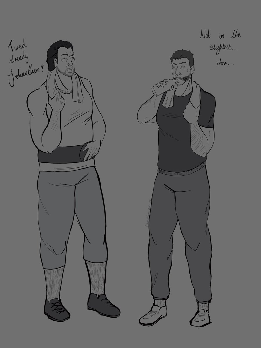 concernedgravy's tweet photo. Day 25 of #Codtober - Workout 

Another #prikolai piece because I love them 😌
(They’re a bit more of a challenge to draw though 😅)

#price #nik #captainprice #mw2 https://t.co/H8S5F3FDiY