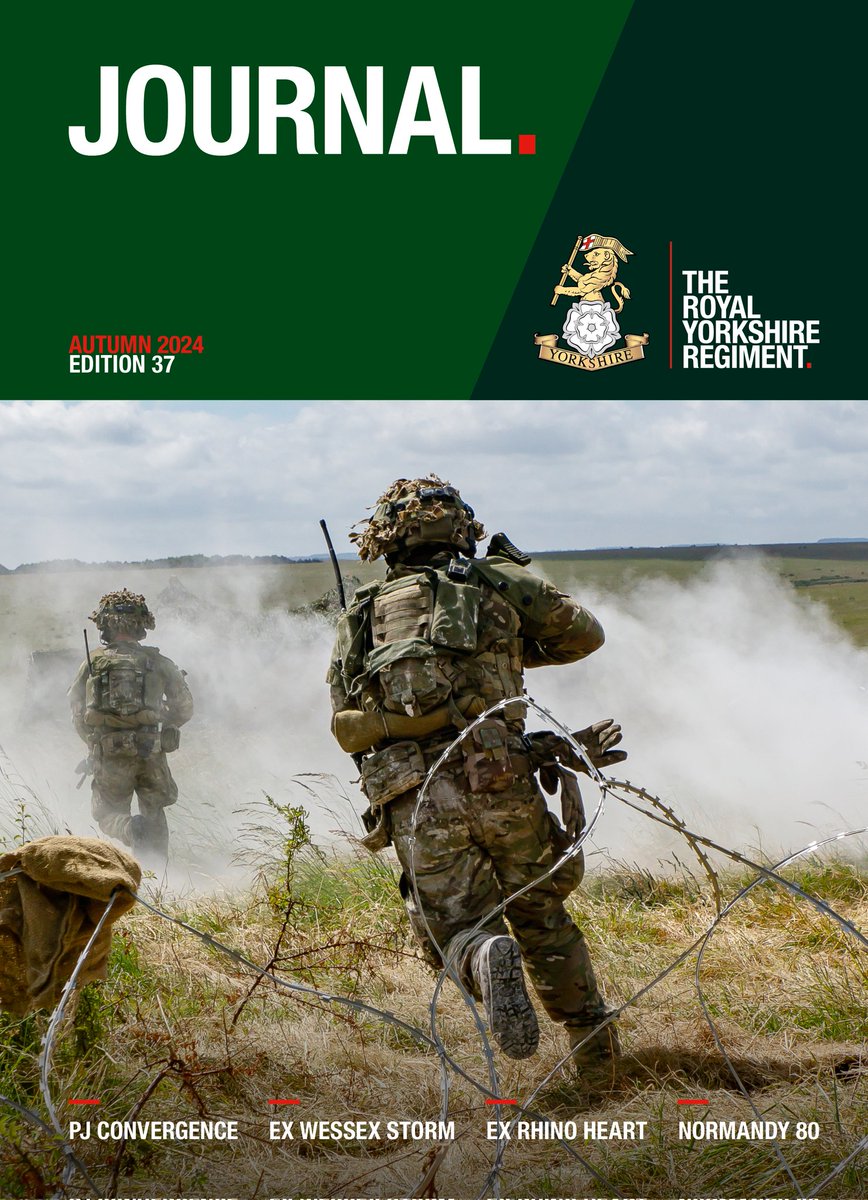 Welcome to the Autumn 2024 edition of the Royal Yorkshire Regiment Journal.

You can read it free and online on the Royal Yorkshire Regiment website.

#Yorkshire #Infantry #fortunefavoursthebrave