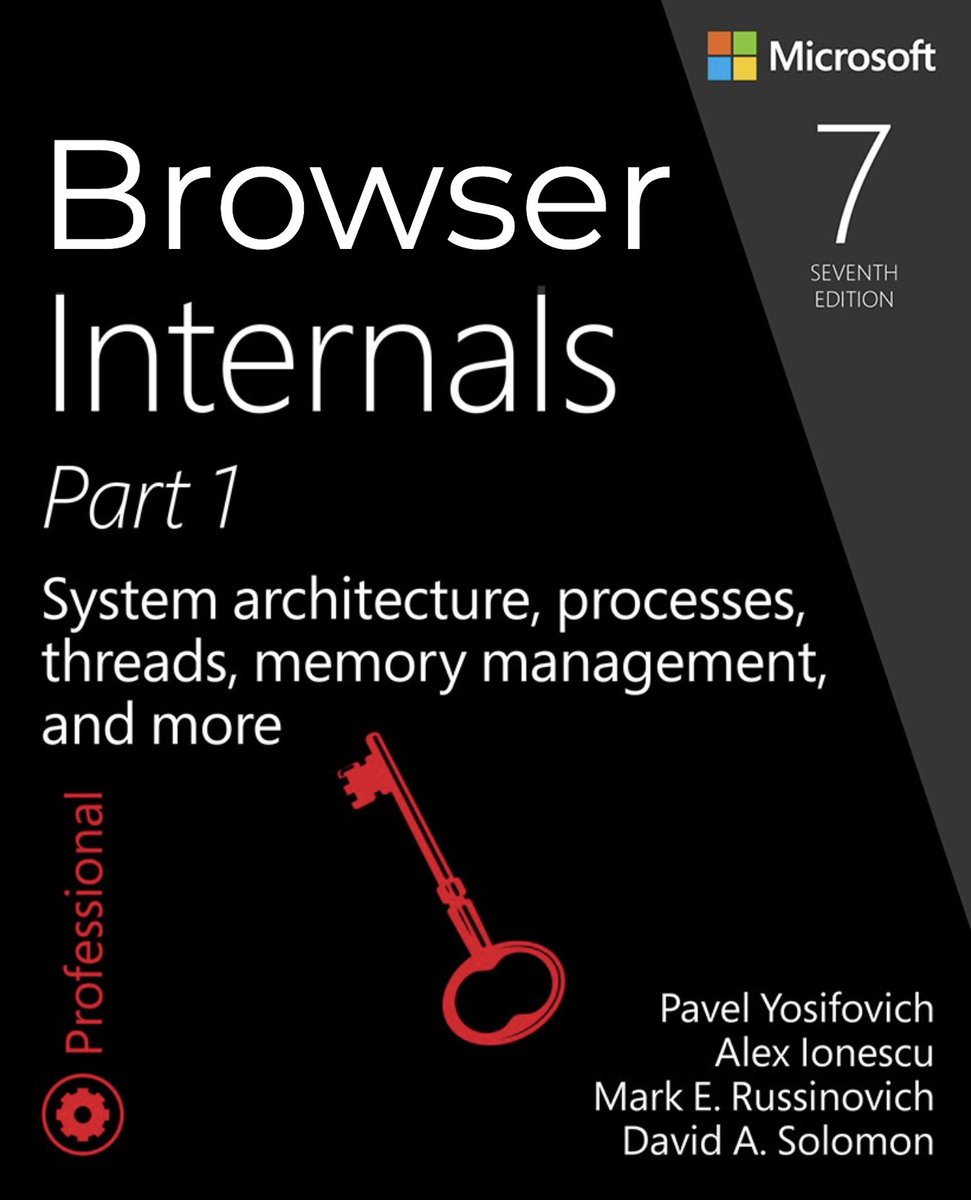 TalBeerySec's tweet photo. if "The Browser is the New Operating System", where can I find the "Browser* Internals" book?
@aionescu @markrussinovich @lcamtuf @ericlaw @zodiacon
If it does not exist yet, who (org &amp; people) should write it?
* Browser/ Chrome/ Chromium https://t.co/SZtwvt0tVk