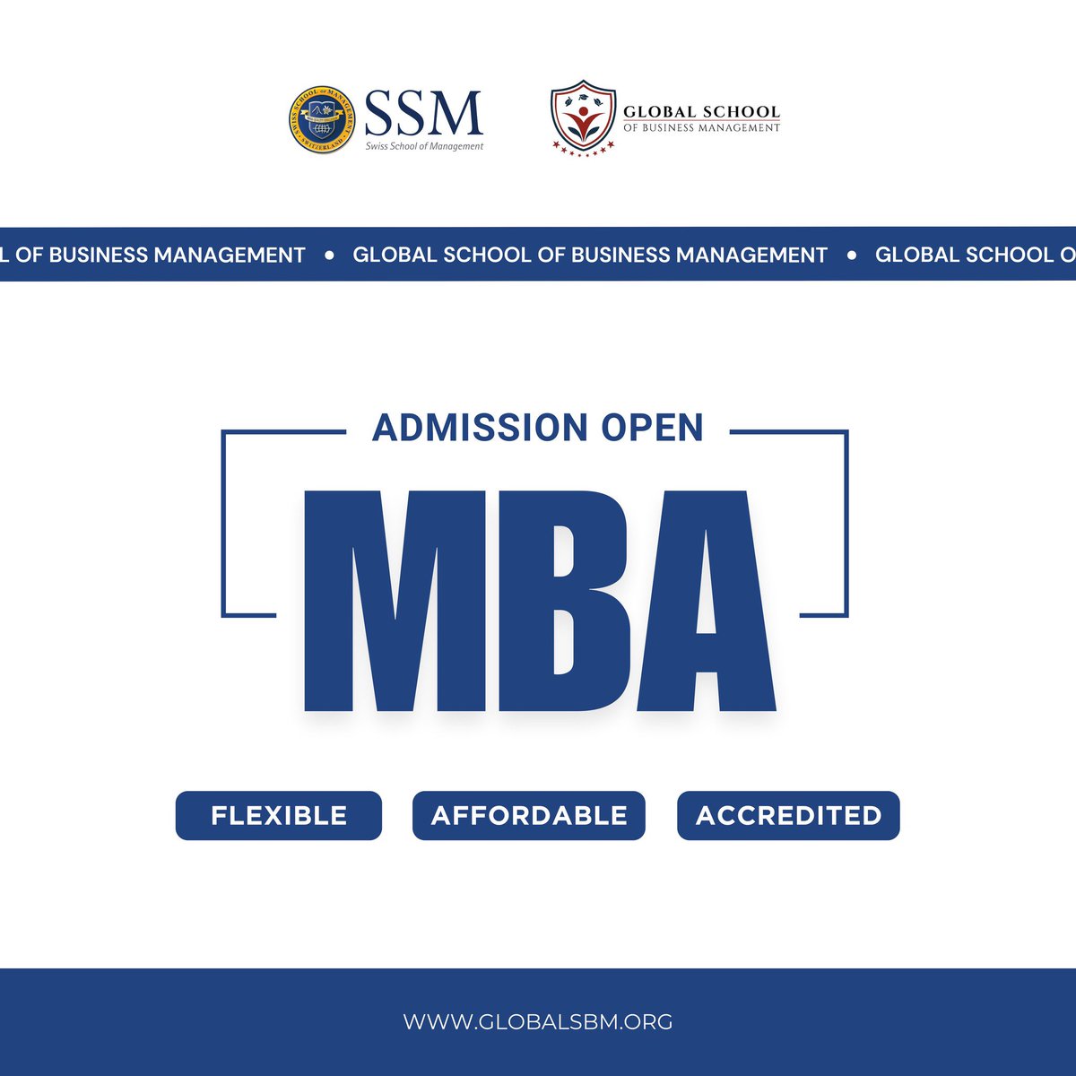 Flexible, affordable, and accredited.

Join Swiss MBA and EMBA programs.