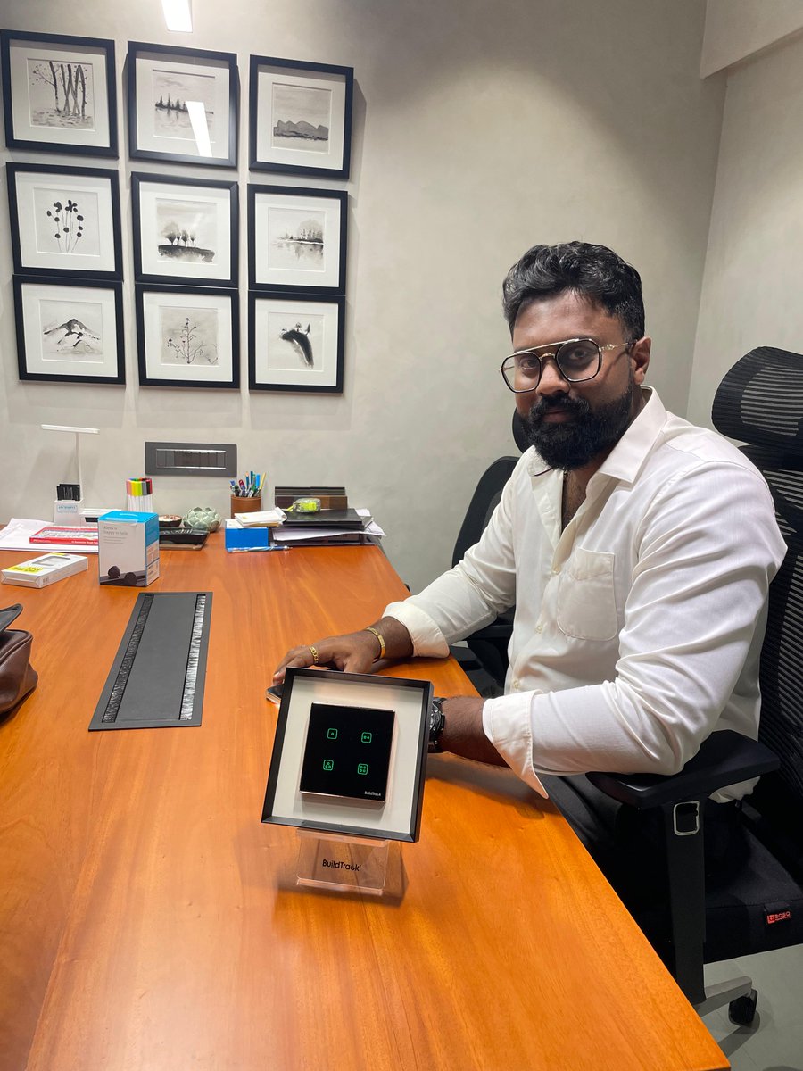 buildtrack's tweet image. Smart technology for smart designs. Proud to share our WiFi Keypads with architects who redefine modern spaces every day!  with Prinicipal Architect Jeff, Cochin.

#architects #smarttouchswitch #homeautomation #smarthomes #keypads #wifi #iot #interiordesigner #kerala #buildtrack