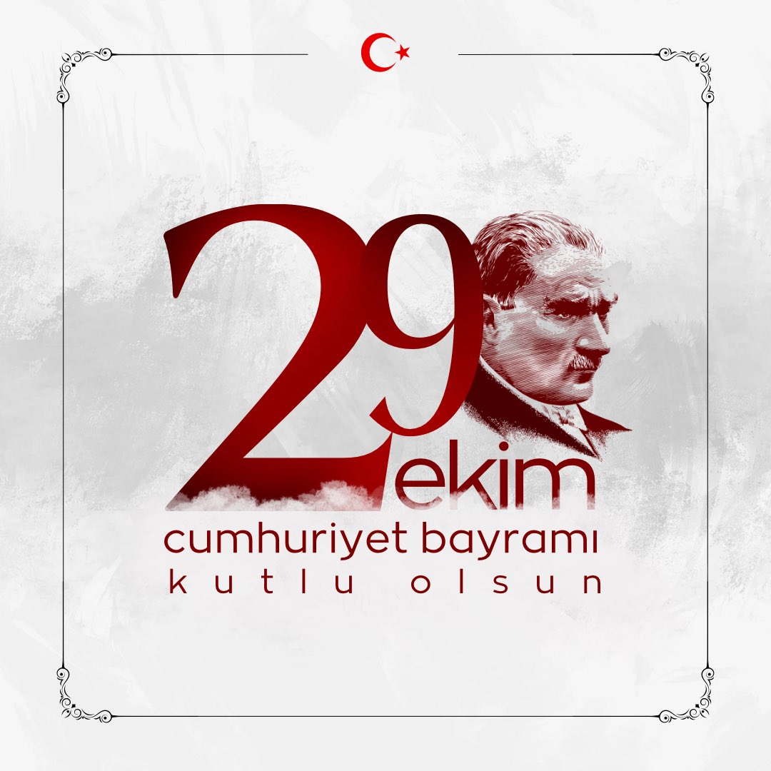 29 Ekim Cumhuriyet Bayramımız kutlu olsun! 

İstiklâl mücadelemizin önderi, Cumhuriyetimizin kurucusu Gazi Mustafa Kemal Atatürk ile silah arkadaşları başta olmak üzere bütün şehit ve gazilerimizi şükran, saygı ve rahmetle anıyoruz. 🇹🇷