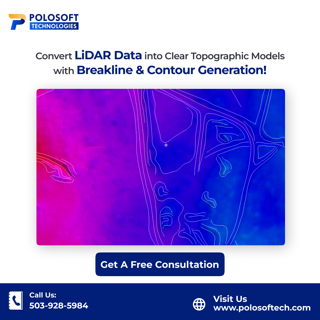 Polosofttech's tweet image. Accurate #terrainmodelling starts with quality breakline and contour generation using #LiDARdata. 
Enhance your topographic insights and turn raw #LiDAR data into actionable #3Dmodels.
t.ly/7wGp6
#Breakline #Contourgeneration #LiDARDataAnalysis #LiDARDataProcessing