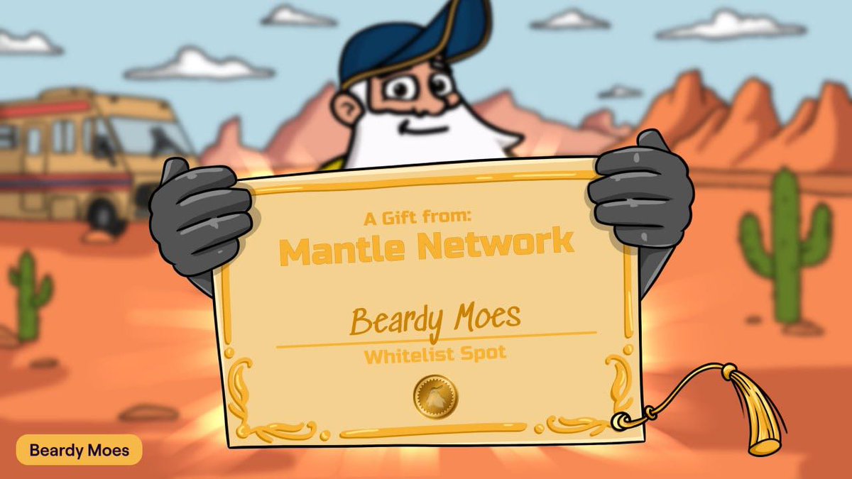 1/4 Merchant Moe NFT WL枠をMantle日本に配布！（限定25名）🎁🎉

MerchantMoe_xyzのBeardy Moes NFTコレクションにてミントされる2000点のNFTの内、現在100点のWL枠がMantleコミュニティに用意されていました。

さらに25点が、Mantle日本コミュニティに配布されることが決定いたしました🎊🎊🎊

•