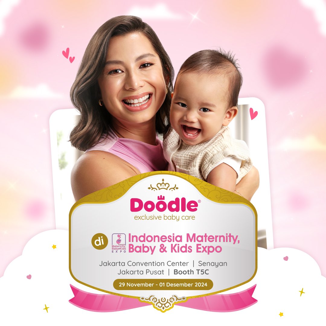 DoodleIDN's tweet photo. Hai Moms!

Momin punya kabar gembira nih, kalau Doodle Exclusive Baby Care akan hadir kembali di IMBEX 2024! Banyak yang menarik nanti di Booth Doodle Exclusive Baby Care😍
Catat tanggalnya:
📅 29 Nov - 1 Des 2024
📍 Jakarta Covention Center (JCC)
📌 Booth T5C https://t.co/QtV81tuPEi
