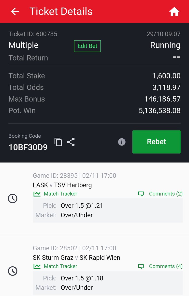 deenayaah's tweet photo. Over 1.5 goal Rush ⚽ (longshot)

3k odds 🎯

Retweet Edit and boom!! https://t.co/27VtAJfWn5