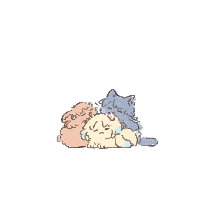 ねむい…もふ… 