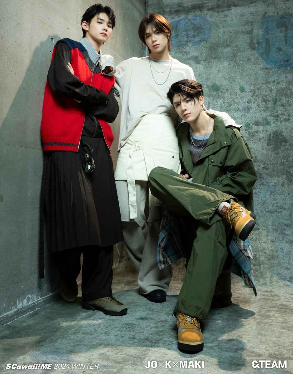 andTEAMluneGBL's tweet photo. 🌐 [MEDIA] 241029

&amp;TEAM K, JO and MAKI for “S Cawaii! ME 2024 Winter Edition” magazine. 

📅 11th Dec

#andTEAM_K #MAKI #andTEAM_JO
#앤팀 @andTEAM_members https://t.co/2hqq1A7gD0