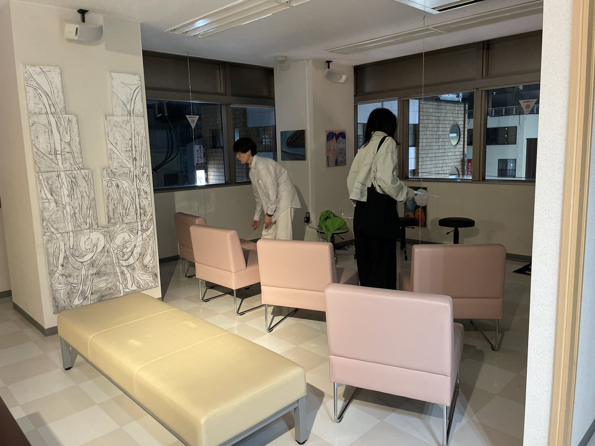 MK_MS's tweet photo. トーク緊張しましたが楽しかったです。
10/31（木）が展示最終日です！ https://t.co/plNrJQakKe